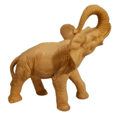 ELEPHANT FIGURINE SCULPTURE - FIGURINE - VINTAGE - HEAVY 5LB - 10"  RESIN  - Image 1 of 4