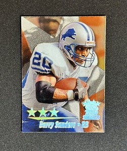 1999 Topps Stars Barry Sanders #13 - 3 Star SP Foil Football Card Detroit Lions