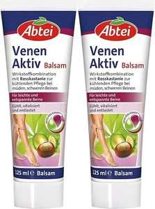 ✅ Abtei Venen Aktiv Balsam kühlende Pflege müde schwere Beine 2x 125ml ✅ - Bild 1 von 1