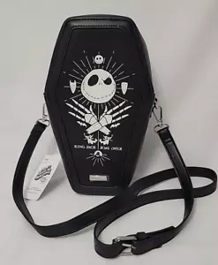 Bolso Bandolera Pesadilla Antes de Navidad Rey Jack Skellington Ataúd Disney - Imagen 1 de 5