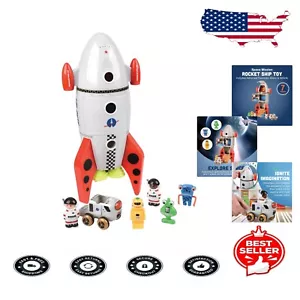 Imaginative Space Adventure Rocket Ship Set - Includes 2 Astronauts & 3 Aliens - Picture 1 of 9