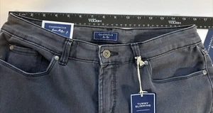 Charter Club Jean Shop Größe 10 dünnes Bein knöchelgrau Denim neu mit Etikett - Bild 1 von 7