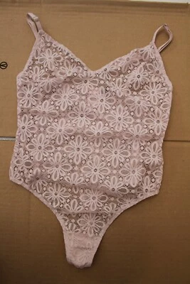 Victoria's Secret Sexy Floral Encaje Peluche Correa Ajustable Tanga Sin Cordones SP NUEVO Foto 1 de 4