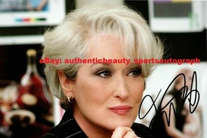 MERYL STREEP THE DEVIL WEARS PRADA HOT AUTO SIGNED 12x18 POSTER PHOTO REPRINT RP - Picture 1 of 1