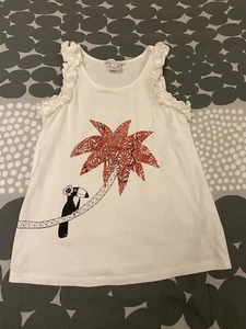 Little Marc Jacobs Parrot and Palm Tree Top Girls Sz. 8 *free shipping* - Picture 1 of 12