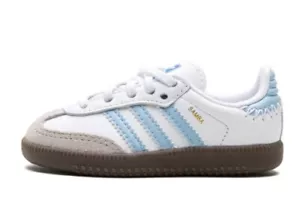 ADIDAS KIDS SAMBA OG TD "Cloud White / Clear Sky / Blue BAMBINI TAGLIA 7K - Foto 1 di 2