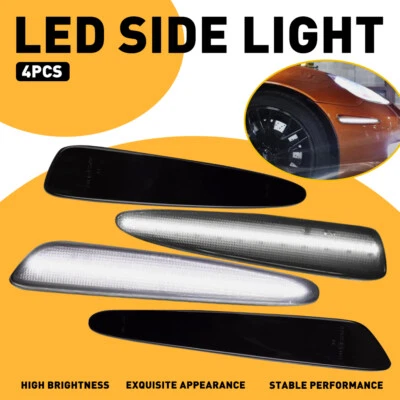 Cubierta de luces de señalización delanteras y traseras ahumadas para Chevrolet Corvette C6 2005-2013 Foto 1 de 4