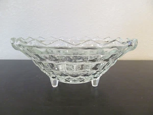 INDIANA / COLONY WHITEHALL CLEAR GLASS 10" 3 TOED FOOTED ROUND SERVING BOWL - Picture 1 of 5