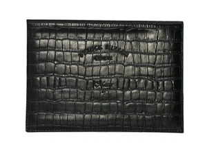 Franck Muller Black Leather Warranty Wallet Holder - Picture 1 of 2