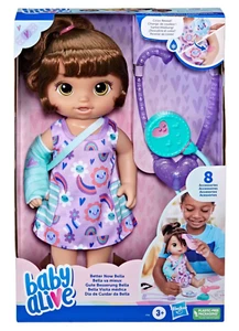NUEVA Muñeca Baby Alive Better Now Bella - Cabello Castaño/Ojos Marrones - Imagen 1 de 1