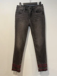 NEW Free People Driftwood Jeans Women 27" Jackie Denim Stretch Punk Grunge Indie - Picture 1 of 9