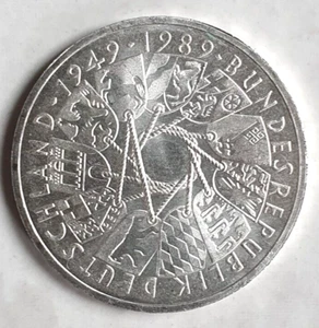 Bundesrepublik Deutschland Silbergedenkmünze 10 DM 1989 D München Top ! - Bild 1 von 2