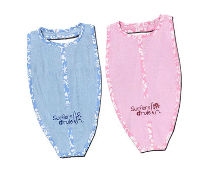 Surfers Drule 大号冲浪板形状 100% 棉毛圈超大婴儿围兜 — 第 1/3 张图片