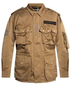 DIESEL Mens CLOSURE J-LOYD UTILITY JACKET Brown Size S RRP £460 - Picture 1 of 22