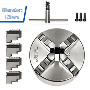 Backenfutter Drechselfutter 125mm 4 Backen Drechselspannfutter selbstzentrierend - Bild 1 von 24