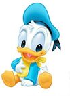 Baby Donald Duck Patch Iron On Heat Transfer Graphic Applique Apx 2.36" X 3.46" 
