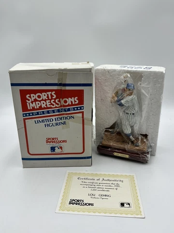 1988 SPORTS IMPRESSIONS Lou Gehrig Figurine w/COA.     H1 Cover