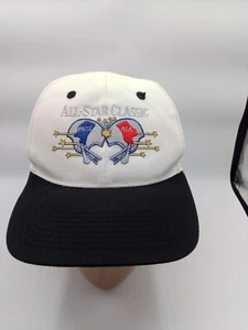 Vintage Mississippi vs Alabama All Star klassische Fußballmütze weiß schwarz - Bild 1 von 6