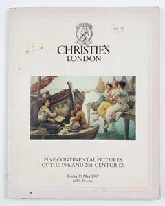 Christies London Fine Continental Pictures 19th 20th Centuries May 1987 Catalog - Picture 1 of 5