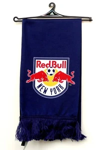 RARE NEW NYC NEW YORK RED BULL ADIDAS MLS SOCCER SUBLIMATED PRINT BLUE SCARF NWT - Picture 1 of 10