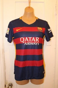 NIKE FC Barcelona Football Jersey GERARD PIQUE #3 Home Women's Med 2015/16 - Picture 1 of 12