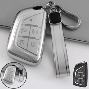 TPU Car Key Fob Case Cover Bag For Cadillac CT5 CT6 XTS XT4 XT5 ATS Escalade ESV - Picture 1 of 7