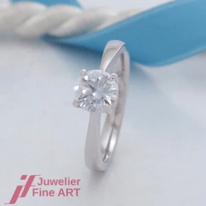 Ring - Solitär -1 CVD- Brillant 1,00ct - mit IGI-Expertise - 18K/750 Weißgold - Bild 1 von 7