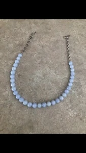 Lia Sophia Infinitme 16" Blue Chalcedony Strand for Necklace STRAND ONLY NOCLASP - Picture 1 of 1