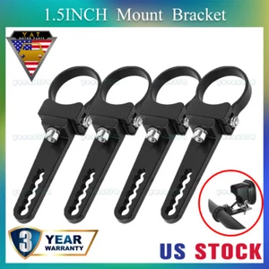 4x 1.5" 38mm Bull Bar Roll Cage Mount Bracket Tube Clamps LED Lights HID Holder - Picture 1 of 9