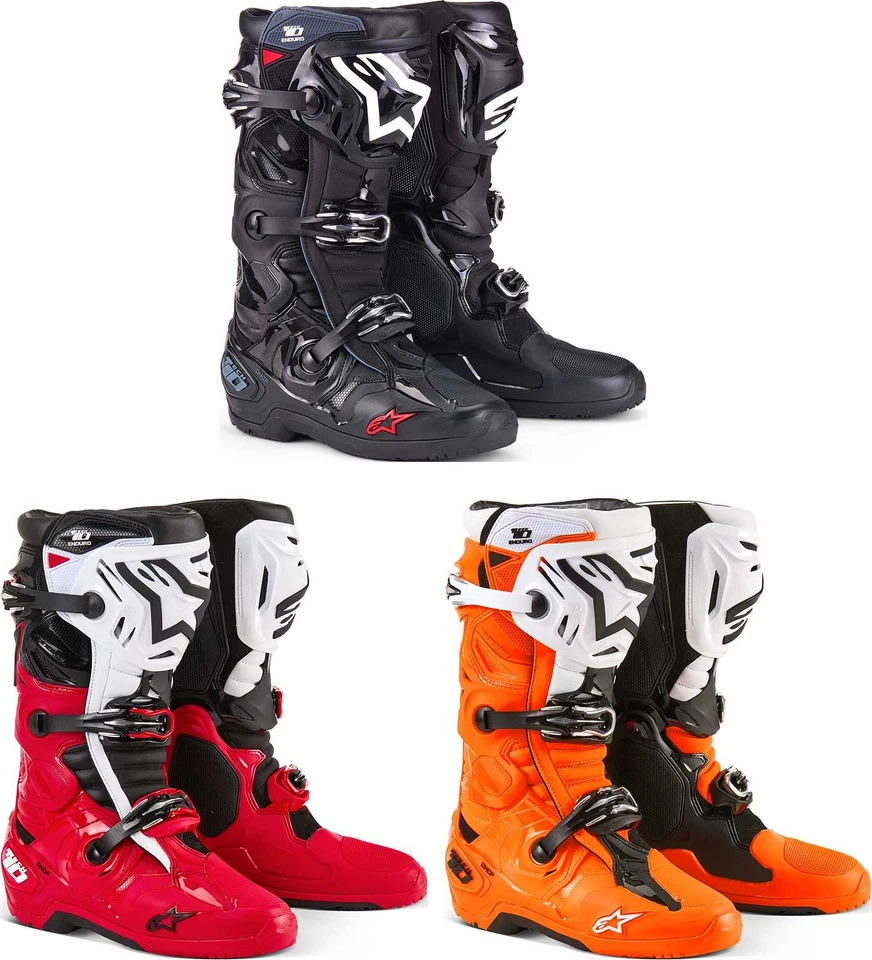 Botas Alpinestars Tech 10 Enduro - Motocross Bicicleta Suja Off-Road MX Equitação ATV - Imagem 1 de 1