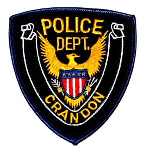 CRANDON – POLICE - WISCONSIN WI Sheriff Police Patch GOLDEN EAGLE CREST - Picture 1 of 1