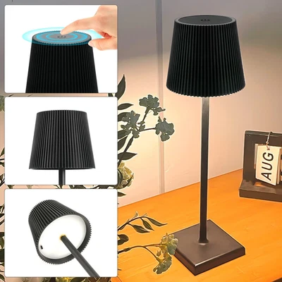 1/2 LED Touch Tischlampe Dimmbar Tischleuchte Innen&Außen Kabellos Lampe Akku DE - Bild 1 von 4