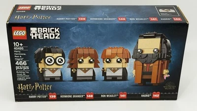 LEGO BrickHeadz Harry Potter, Hermione, Ron & Hagrid 40495 Retired New In Box - Image 1 of 4