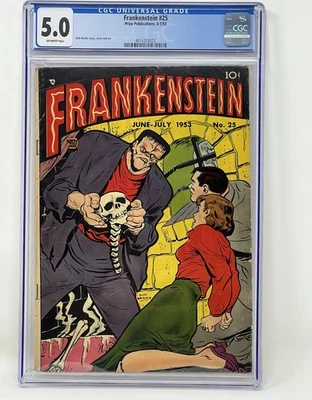 弗兰肯斯坦 #25 1953 - CGC 5.0 奖出版物漫画书束缚封面 — 第 1/4 张图片