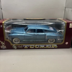 Road Legends 1/18 Scale 1948 Blue Tucker Die Cast Metal Collectors Car - Picture 1 of 16