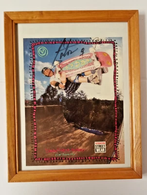 VINTAGE VISION STREET WEAR MARK GATOR ROGOWSKI SIGNED FRAMED PHOTO RARE 8.5 X 11 - Image 1 of 4