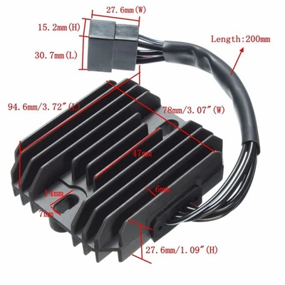 For Suzuki GSXR600 1997-2005 Hayabusa 1999-2007  Voltage Regulator Rectifier - Image 1 of 4