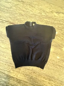 Suéter tejido manga corta negro liso talla S ST. JOHN Basics - Imagen 1 de 7
