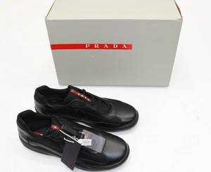 Zapatillas bajas originales Prada America’s Cup talla 10,5 EE. UU. 11 - negras - Imagen 1 de 17