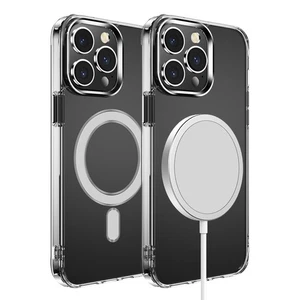 Funda circular delgada rígida transparente + vidrio templado para iPhone SE 3/SE 2 iPhone 8/7 - Imagen 1 de 3