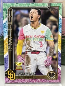 2025 TOPPS BASEBALL SERIES 1 - Jackson Merrill #125 - Easter Holiday - Padres - Picture 1 of 2