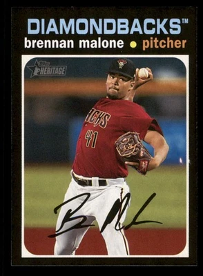 2020 Topps Heritage Minor League #75 Brennan Malone AZL Diamondbacks - Image 1 of 2