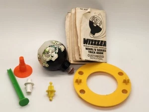 Vintage 1969 Mattel Wizzzer Worlds Wildest Whirlers Top No. 4125 Black/White - Picture 1 of 10