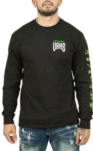 Vans EYES IN THE DARK LONG Casual Outdoor  SLEEVE T-SHIRT. Size Small  - Picture 1 of 12