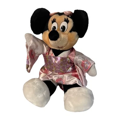 Disney Minnie Mouse en Kimono Peluche Mundo Japonés Epcot Center 14” Foto 1 de 4