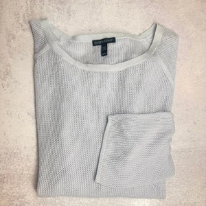 Suéter Top Tejido XL Azul Mezcla Tencel Ligero Eileen Fisher Mujer - Imagen 1 de 9
