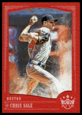Panini Diamond Kings #57 Chris Sale 2018 enmarcado rojo Foto 1 de 2