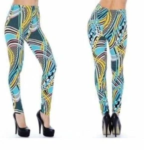 Super flexible and patterned Leggings - Picture 1 of 9