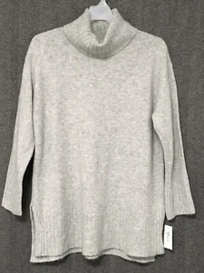 Style & Co. Women's Plus Size 2X Grey Heather Long Sleeve Cowl Neck Sweater - Picture 1 of 8