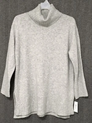 Suéter Style & Co. Para Mujer Talla Grande 2X Gris Jaspeado Manga Larga Capucha Cuello Foto 1 de 4